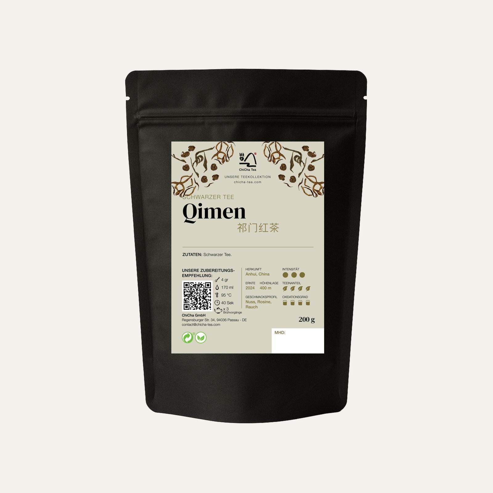200 g ChiCha Qimen im Papierbeutel